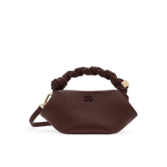 GANNI Handbags - Ganni Women Mini Bou Bag In Garnet Brown